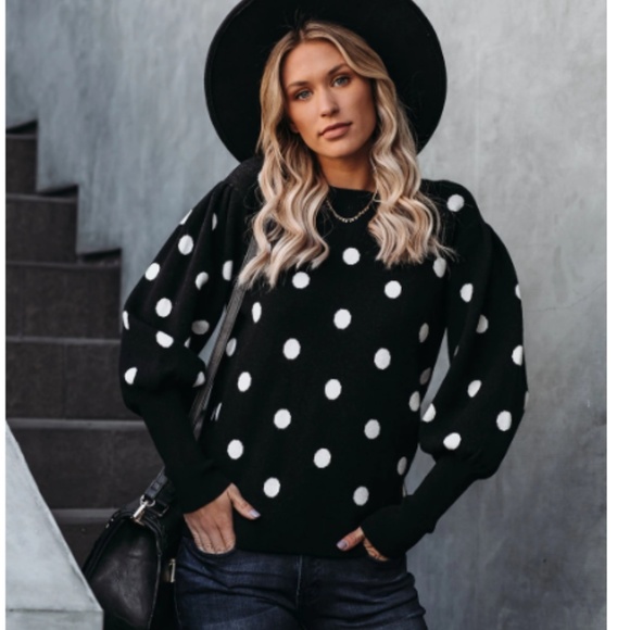 S. the Widow Sweaters - DENOSHA Polka Dot Sweater